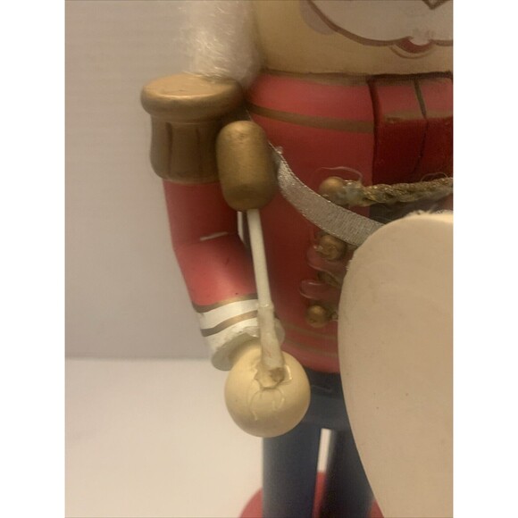 Nutcracker Suite Wooden Christmas Drummer Handcrafted 15" Hand Painted Wood - Picture 6 of 8